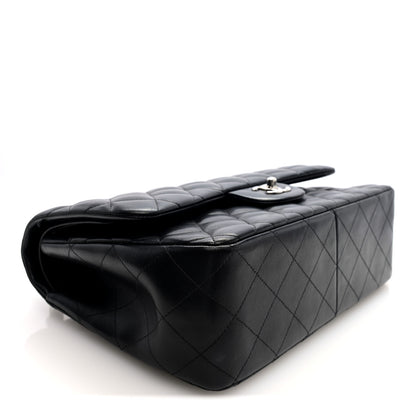 Chanel Lambskin Quilted Jumbo Double Flap Black 4 of 10