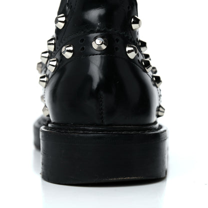 Balenciaga Calfskin Womens Studded Chelsea Boots 37 Black 19 of 30