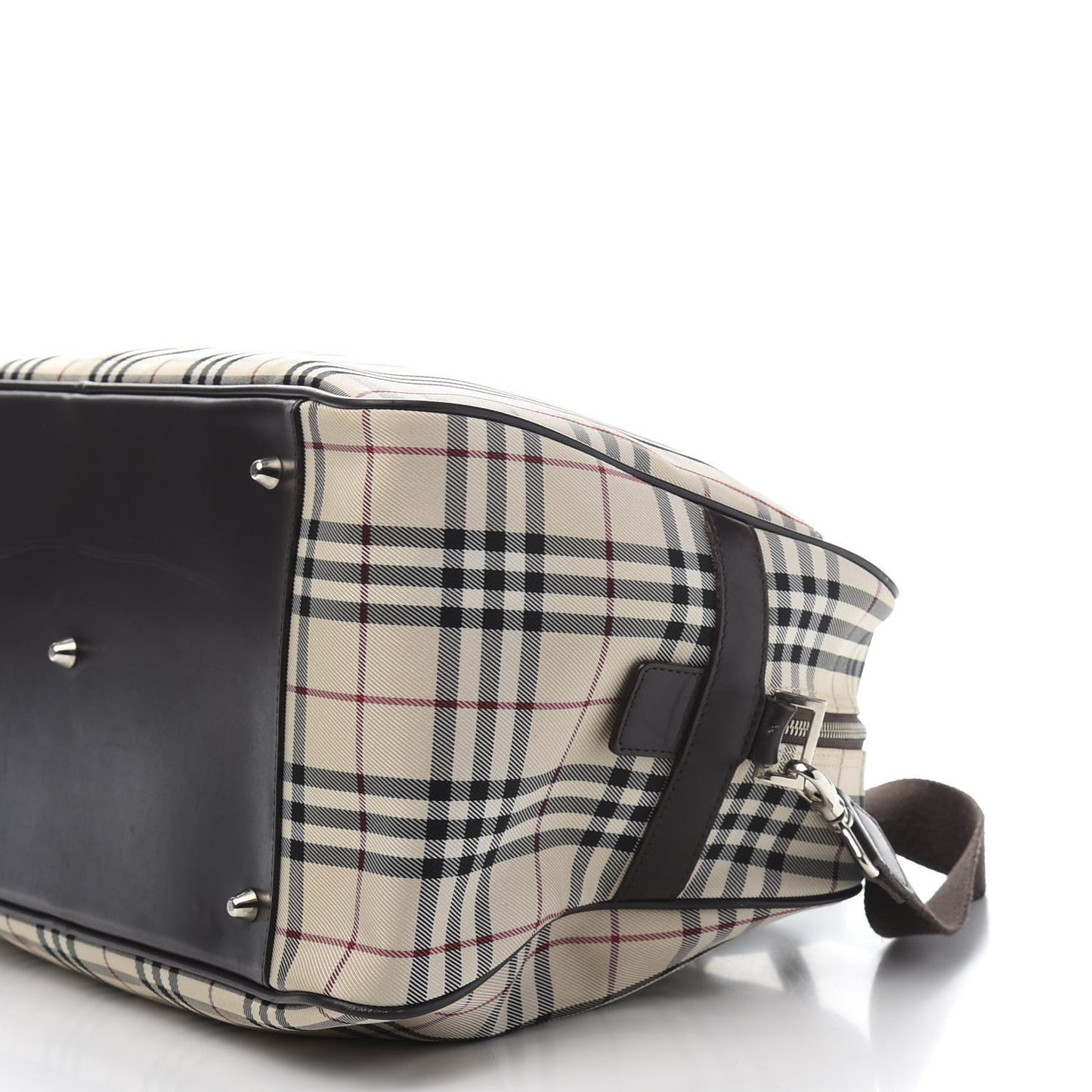 House Check Travel Bag Dark Brown
