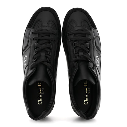 Christian Dior Calfskin Suede Logo Sneakers 40 Black 2 of 8