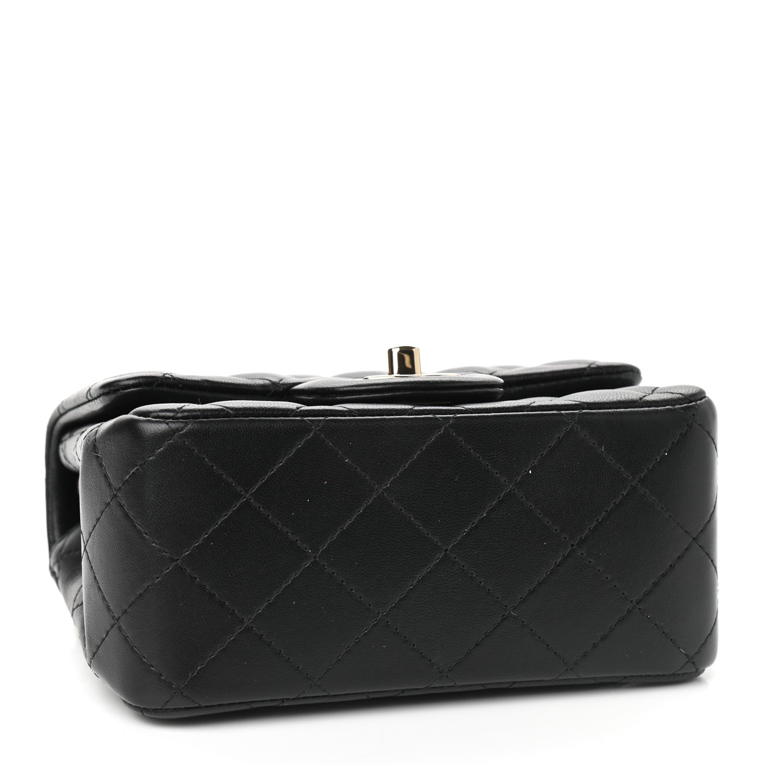 Chanel Lambskin Quilted Mini Square Flap Black 4 of 9