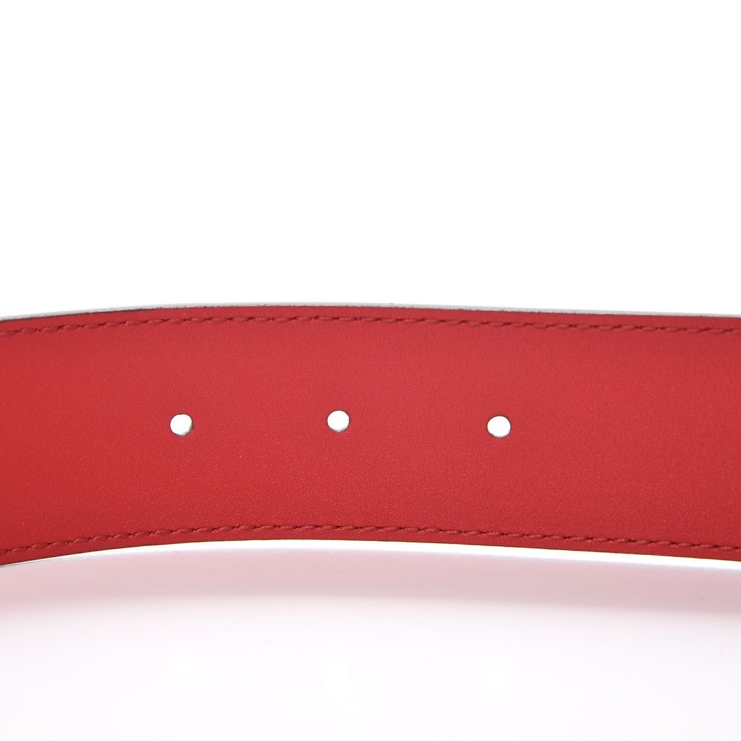 Moon Calfskin Torchon Double G 40mm Belt 80 32 Hibiscus Red