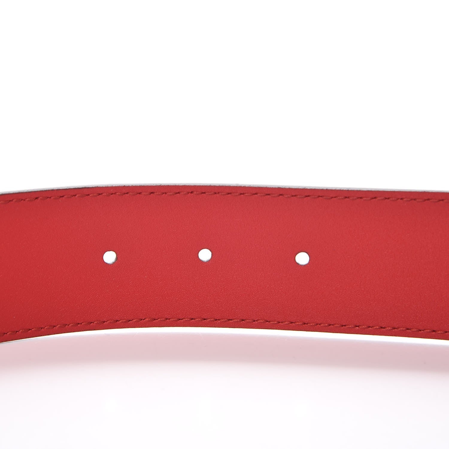 Gucci Moon Calfskin Torchon Double G 40mm Belt 80 32 Hibiscus Red 5 of 6