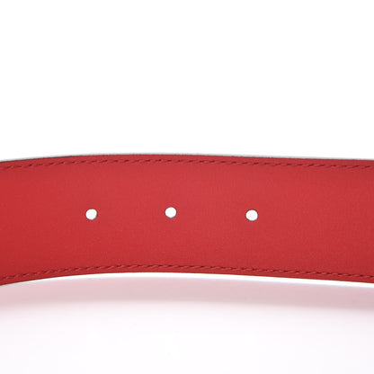 Gucci Moon Calfskin Torchon Double G 40mm Belt 80 32 Hibiscus Red 5 of 6