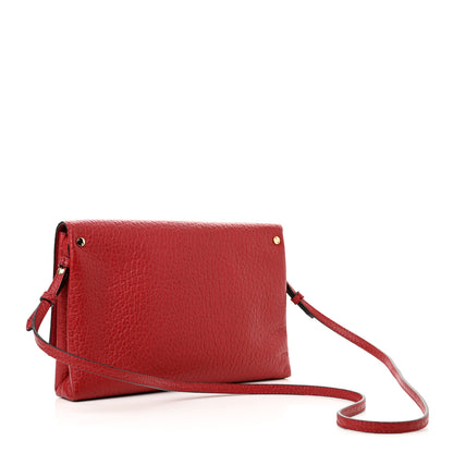 Burberry Signature Grain Vintage Finish Langley Crossbody Red 3 of 8