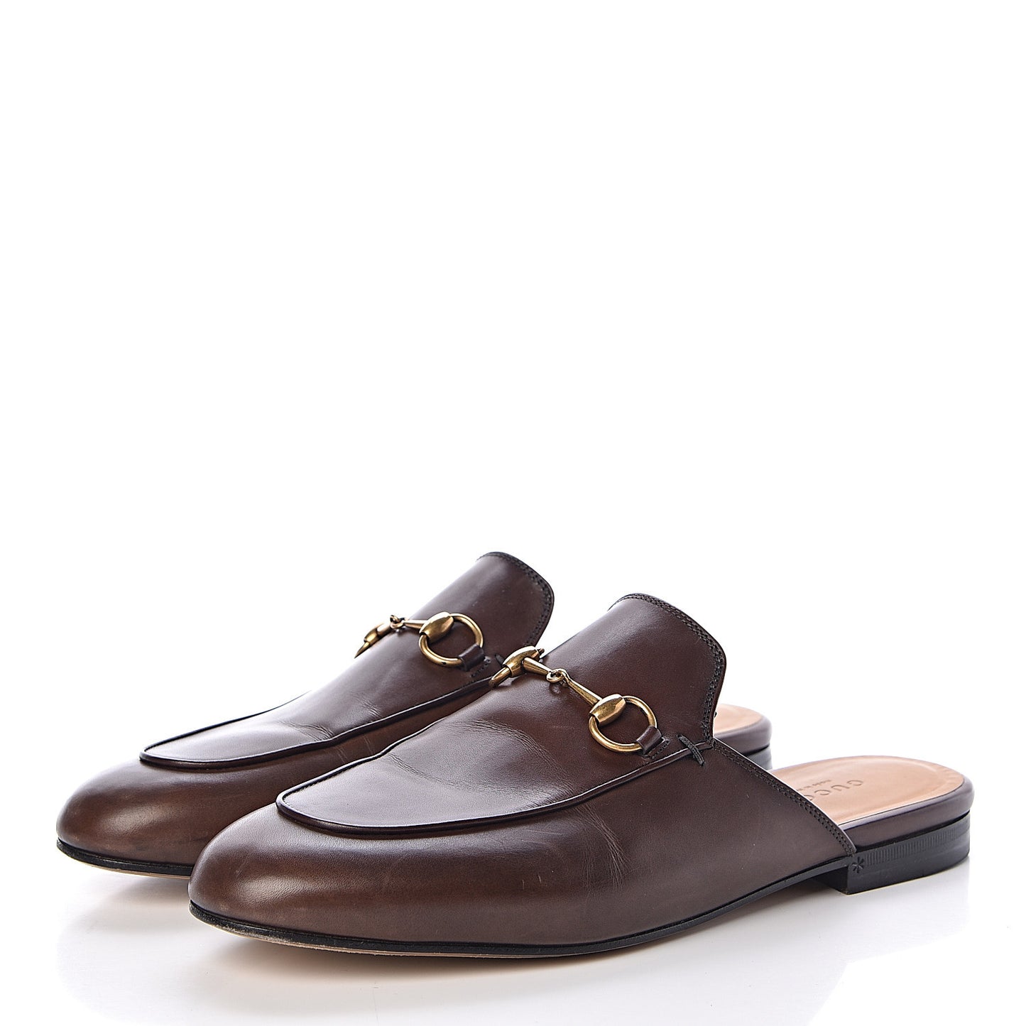 Calfskin Womens Princetown Slippers 39 Fondente Brown