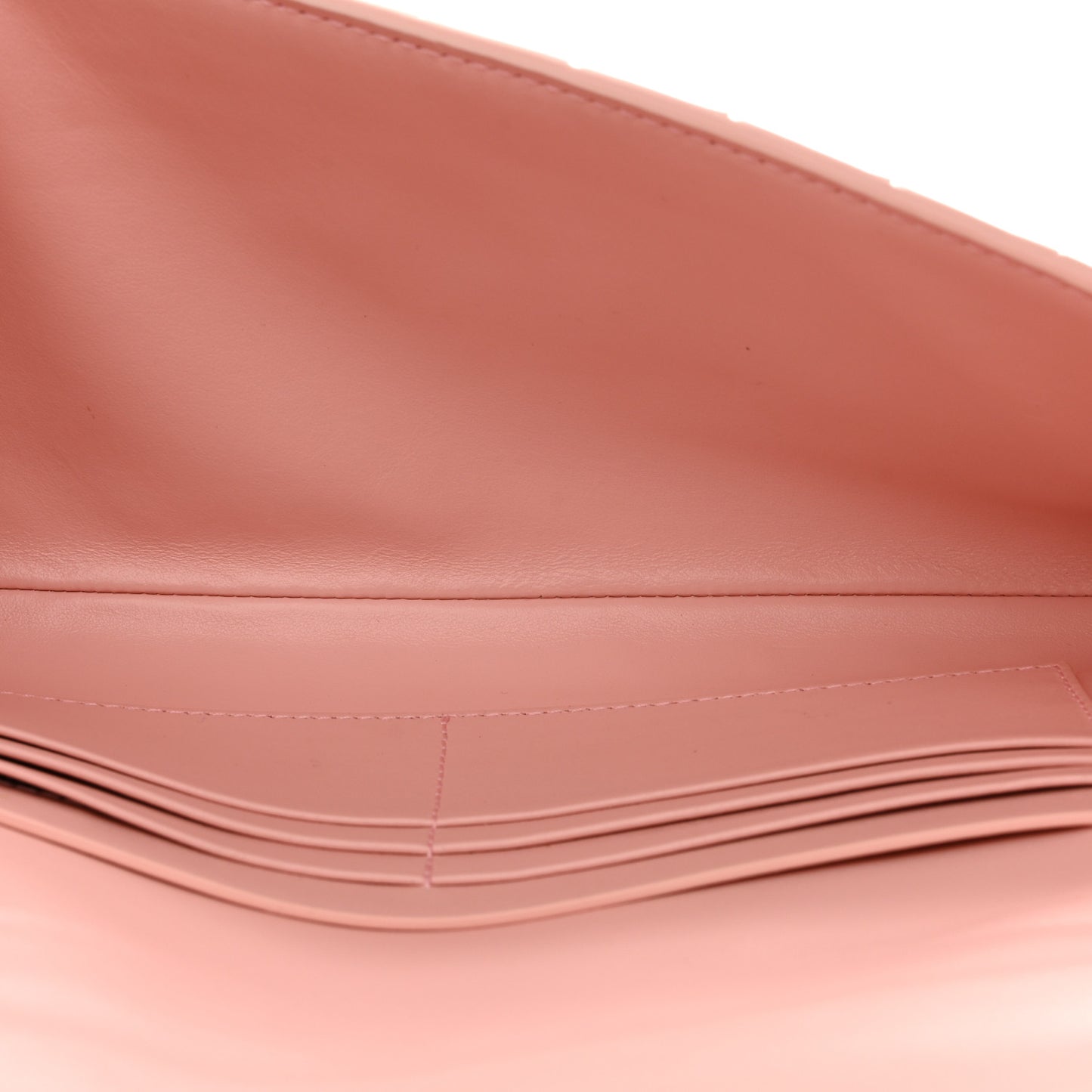 Nappa Intrecciato Long Andiamo Top Handle Clutch Rose