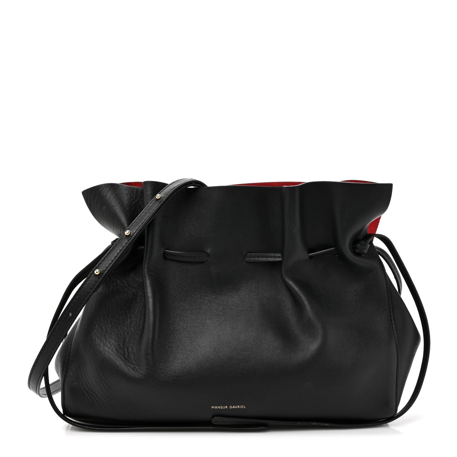 Mansur Gavriel Lambskin Protea Bag Black Flamma 1 of 12