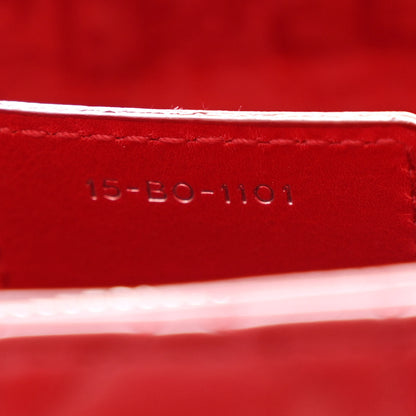 Christian Dior Lambskin Cannage Large Lady Dior Red 7 of 10