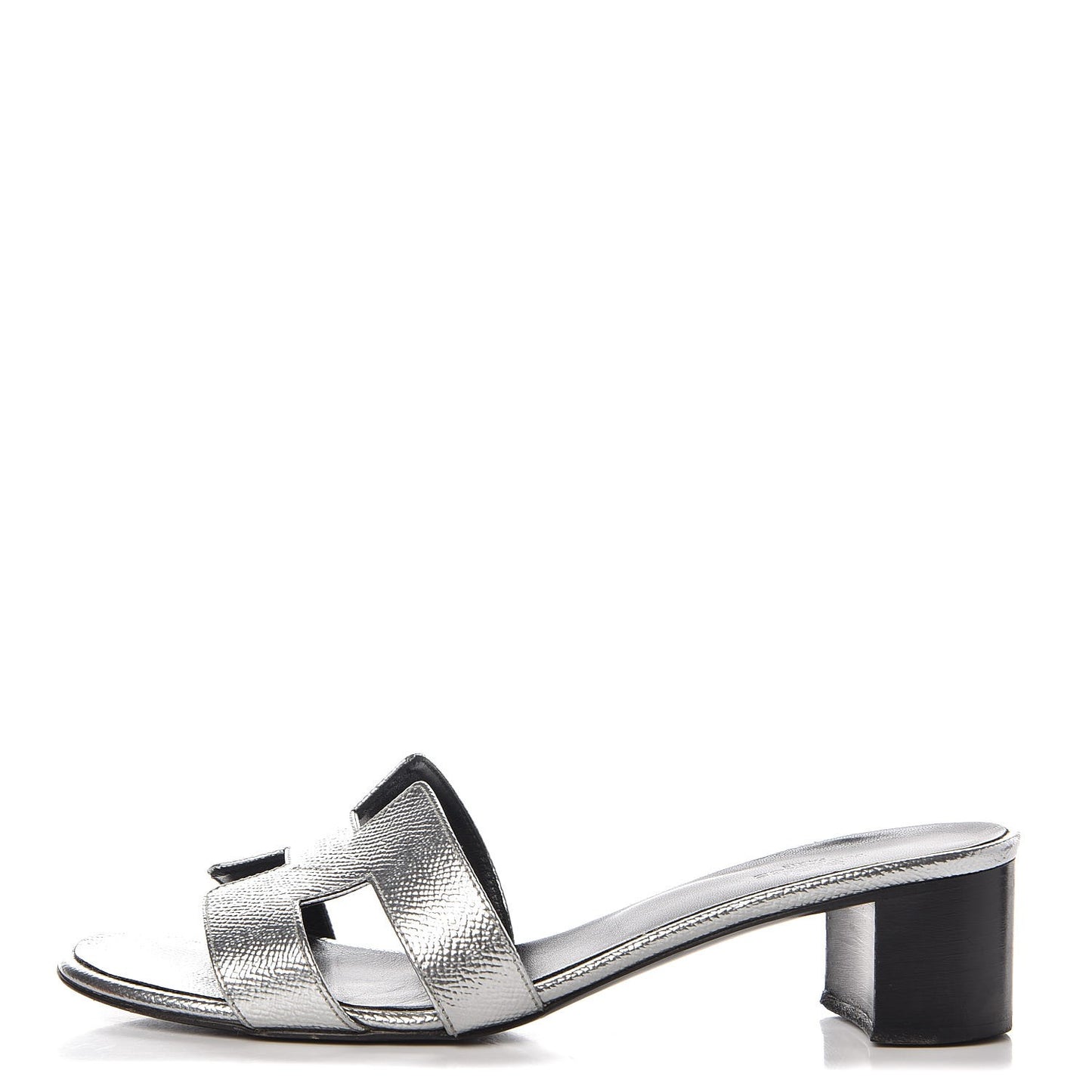 Metallic Epsom Oasis Sandals 38 Argent