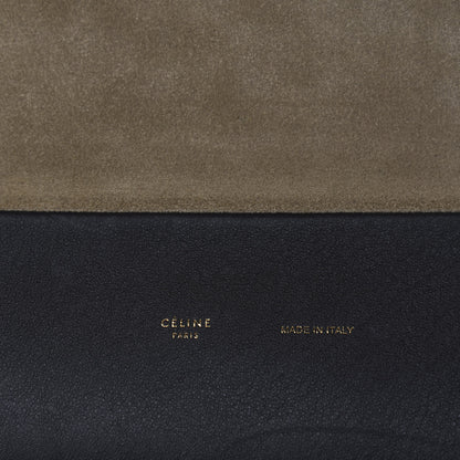 Celine Calfskin Suede All Soft Shoulder Bag Indigo 6 of 9