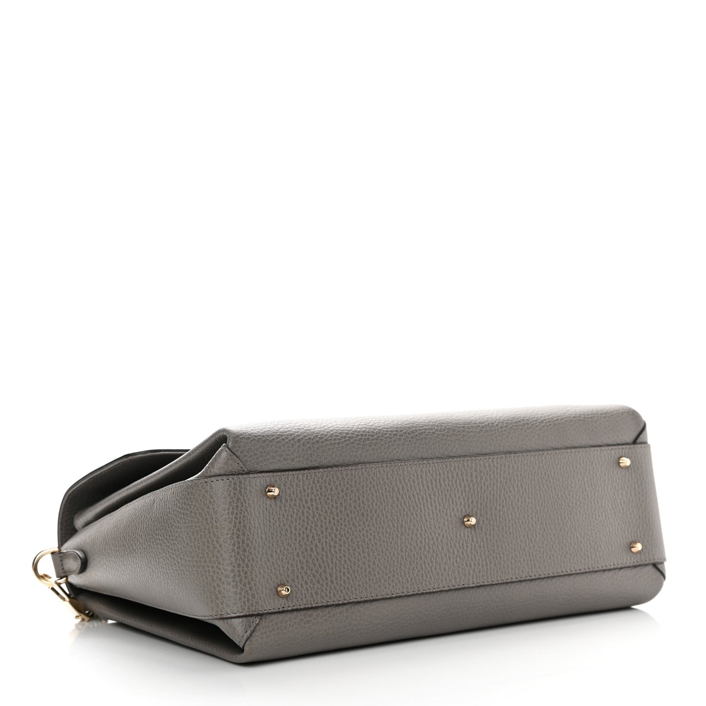 Dollar Calfskin Medium Interlocking G Top Handle Shoulder Bag Loess