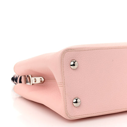 Louis Vuitton Taurillon Braided Capucines MM Light Pink 8 of 9