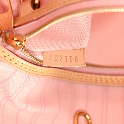 Louis Vuitton Damier Azur Delightful MM Rose Ballerine 7 of 11