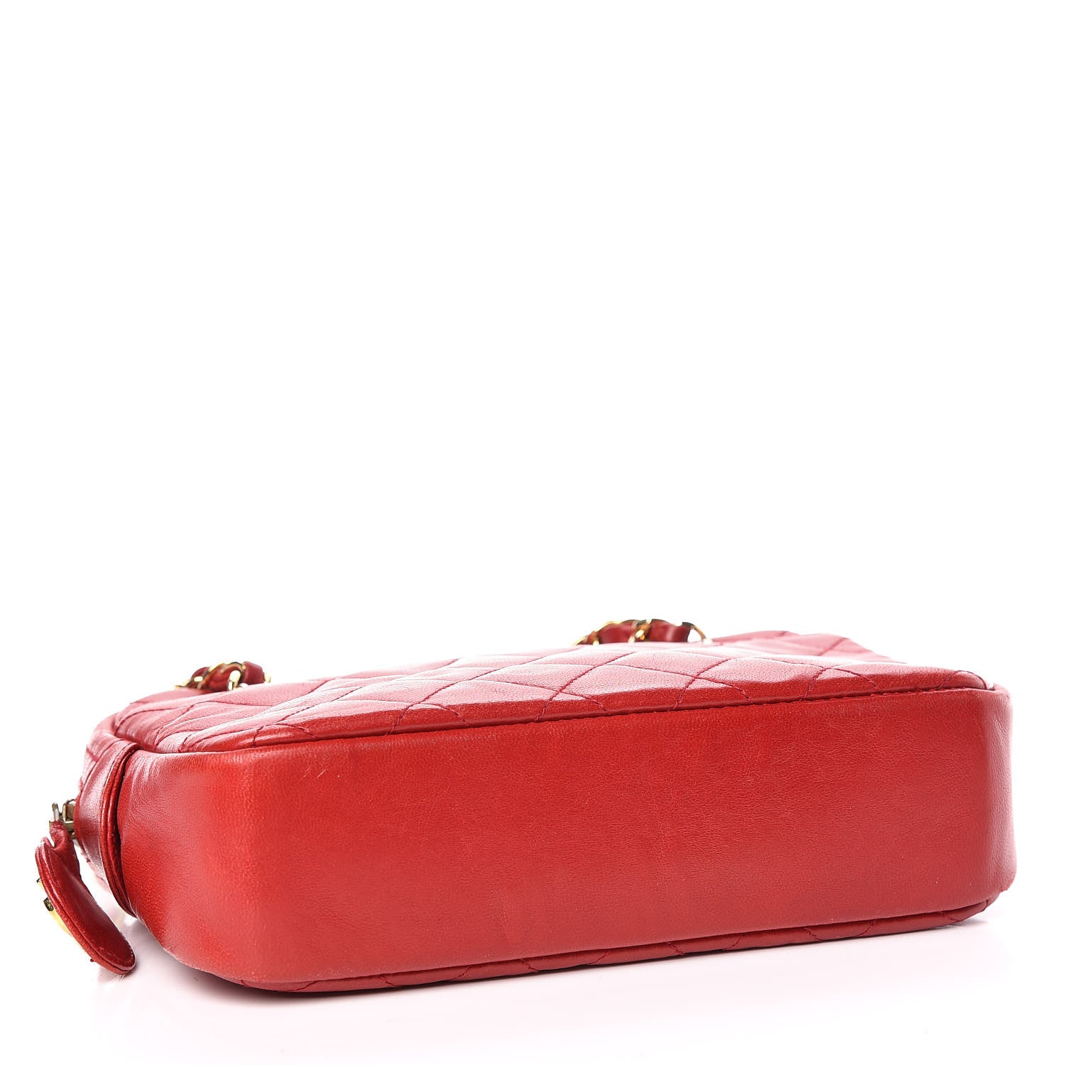Chanel Lambskin Quilted Camera Case Red 4 of 17