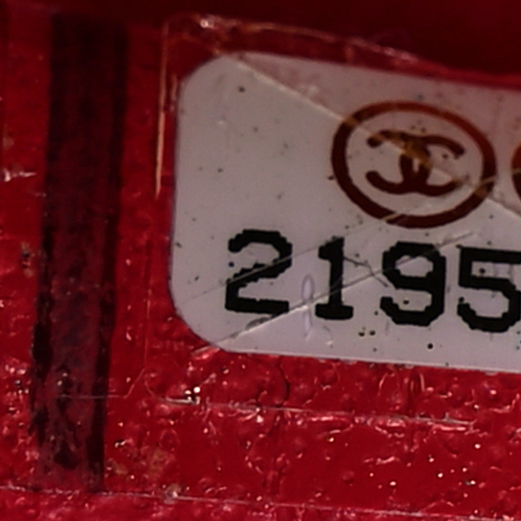 Chanel Lambskin Quilted Jumbo Double Flap Red 7 of 17