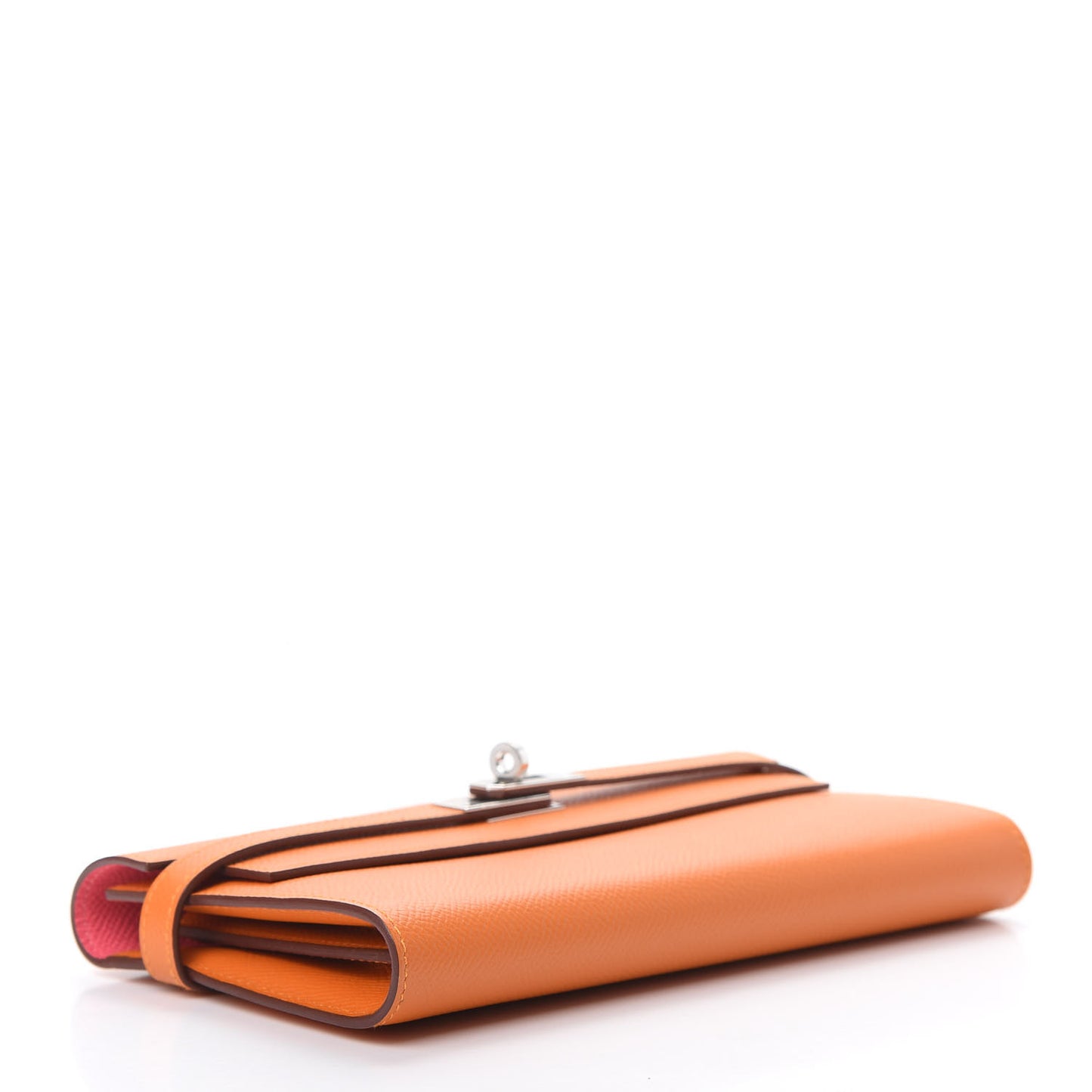 Epsom Kelly Longue Wallet Abricot Rose Azalee