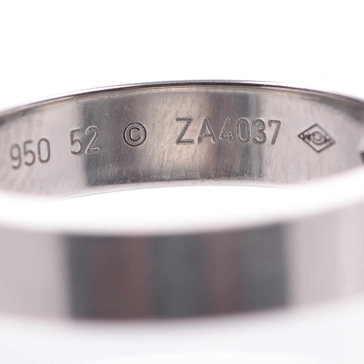 Platinum Diamond 4mm C De Wedding Band 52 6