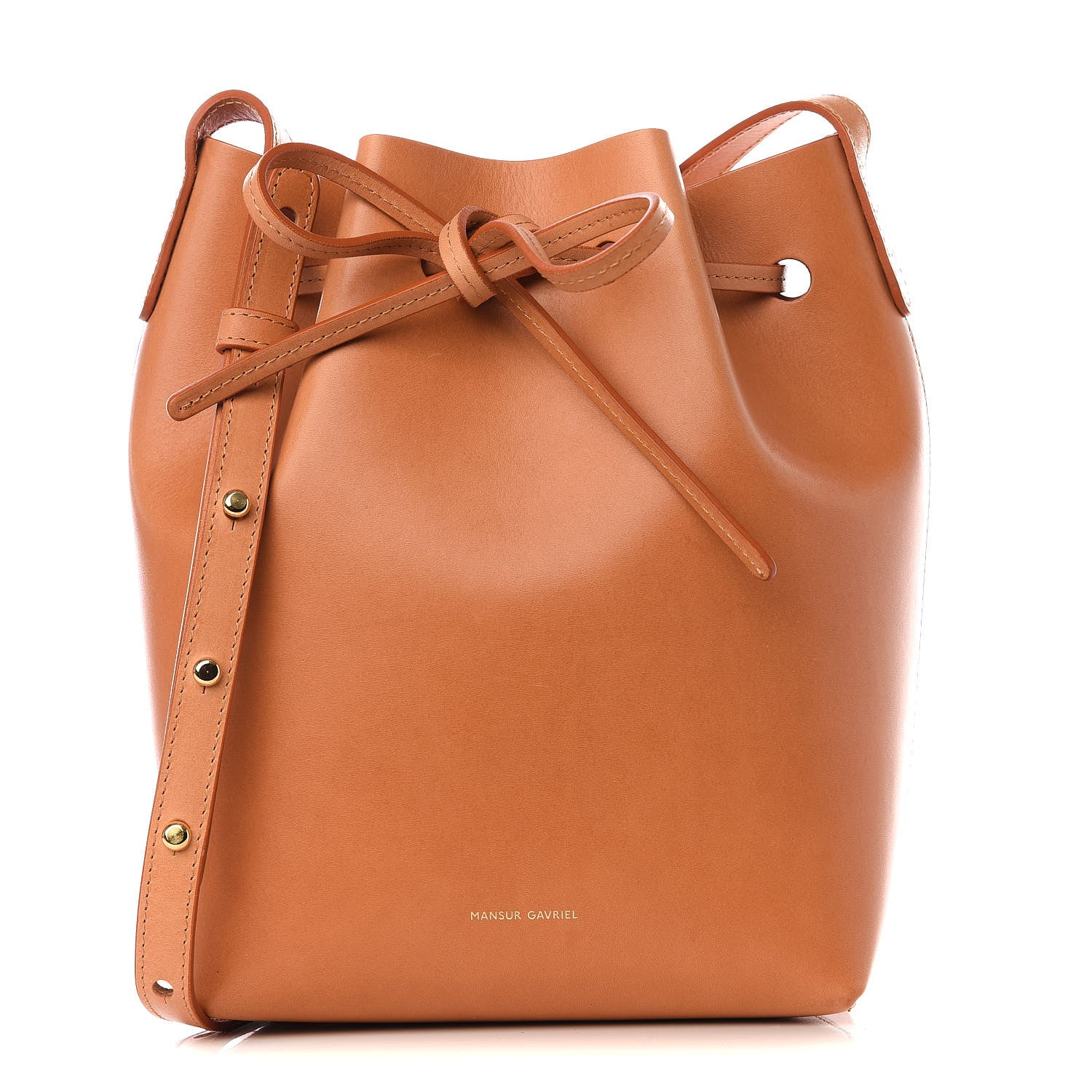 Mansur Gavriel Calfskin Mini Bucket Bag Cammello Rosa 1 of 7