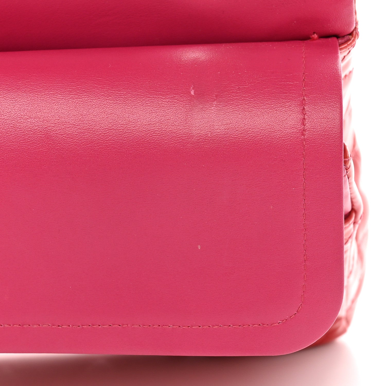 Chanel Patent Quilted Medium Double Flap Fuchsia 11 of 17