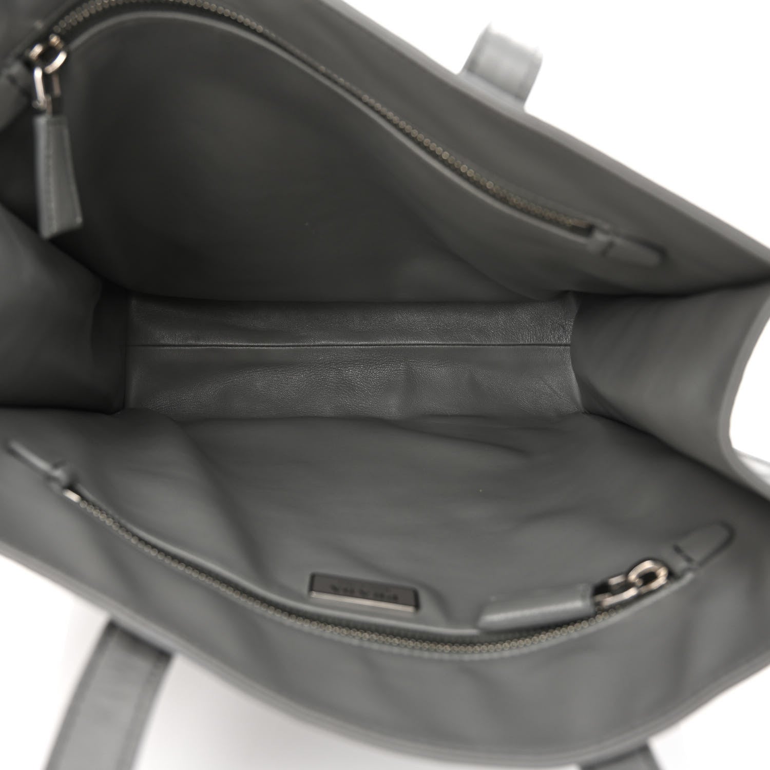 Prada Nappa Antique Small Tote Slate Grey 5 of 10