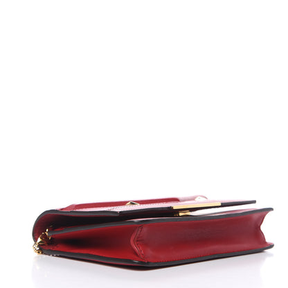 Fendi Vitello Century Eyebrow Monster Eyes Embossed Tube Wallet on Chain Fragola 4 of 11