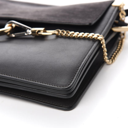 Chloe Calfskin Suede Medium Faye Shoulder Bag Carbon Grey 8 of 8