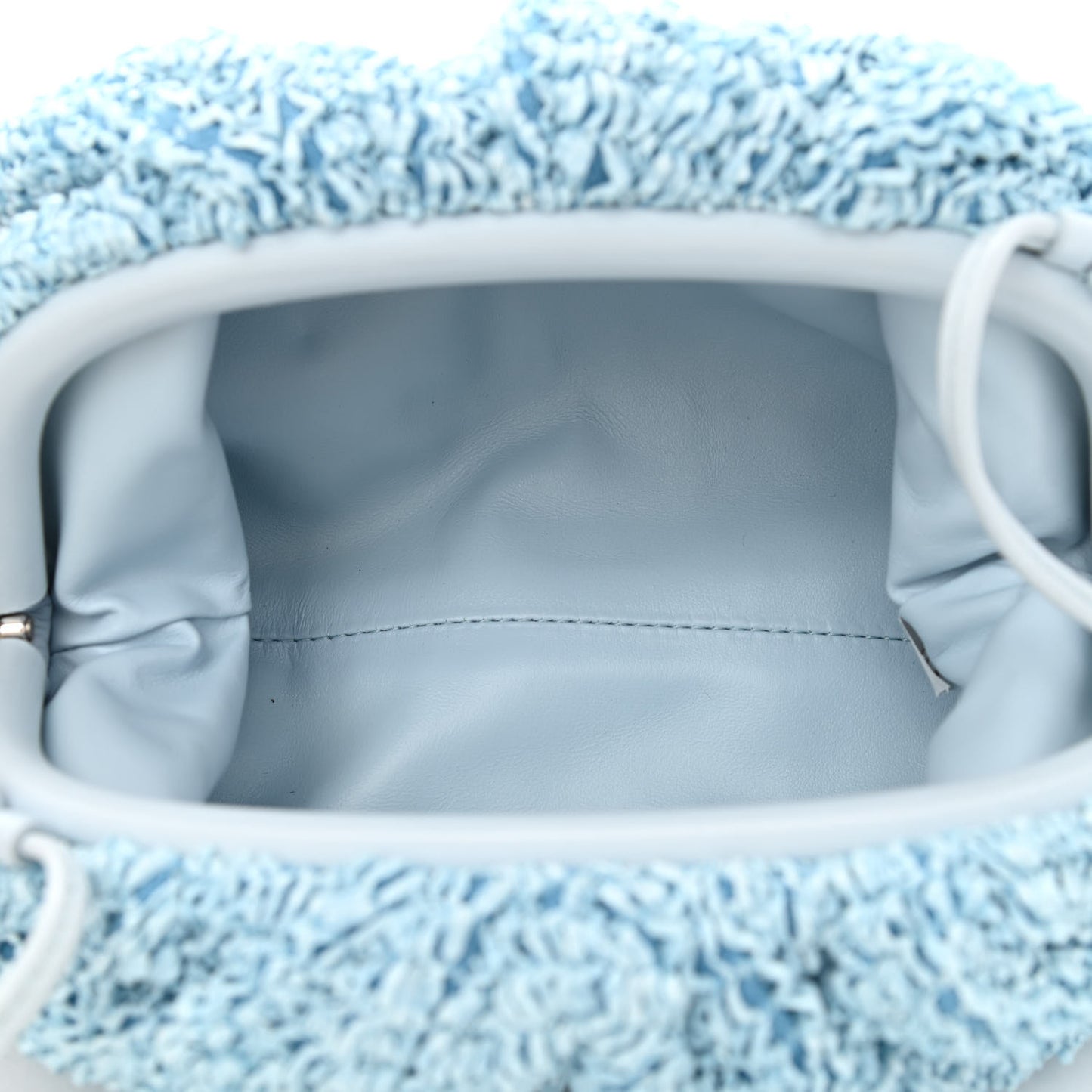 Boucle Curly Raffia The Mini Pouch Bubble