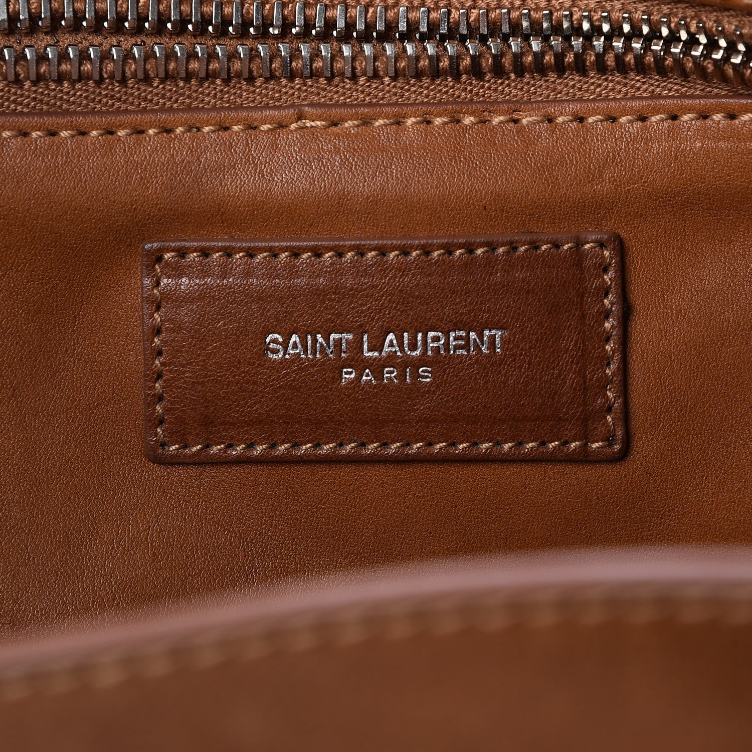 Saint Laurent Calfskin Rock Sac Messenger Tan 6 of 8