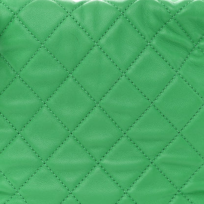 Chanel Lambskin Quilted Large Perfect Meeting Hobo Green 8 of 11