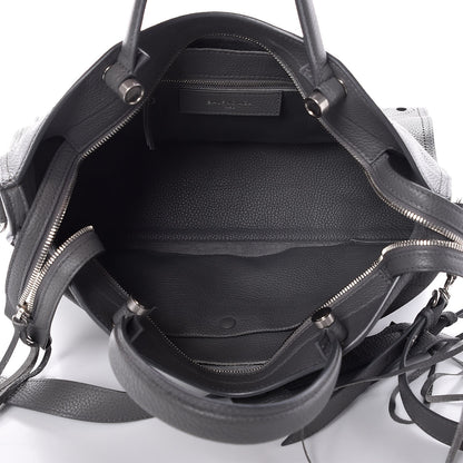 Balenciaga Veau Grana Perforated Blackout Hardware City Gris Acier 5 of 7