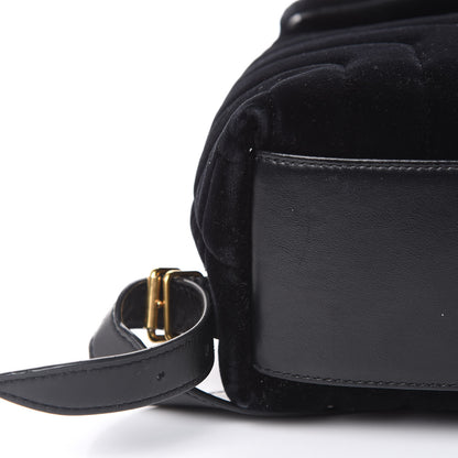 Saint Laurent Velvet Y Quilted Monogram Small Loulou Backpack Black 10 of 17