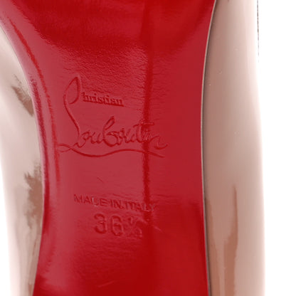 Christian Louboutin Patent Merci Allen 85 Pumps 36.5 Nude 7 of 8