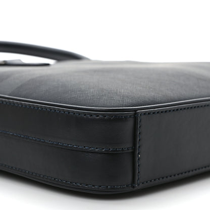 Burberry London Check Ainsworth Briefcase Dark Charcoal 8 of 9
