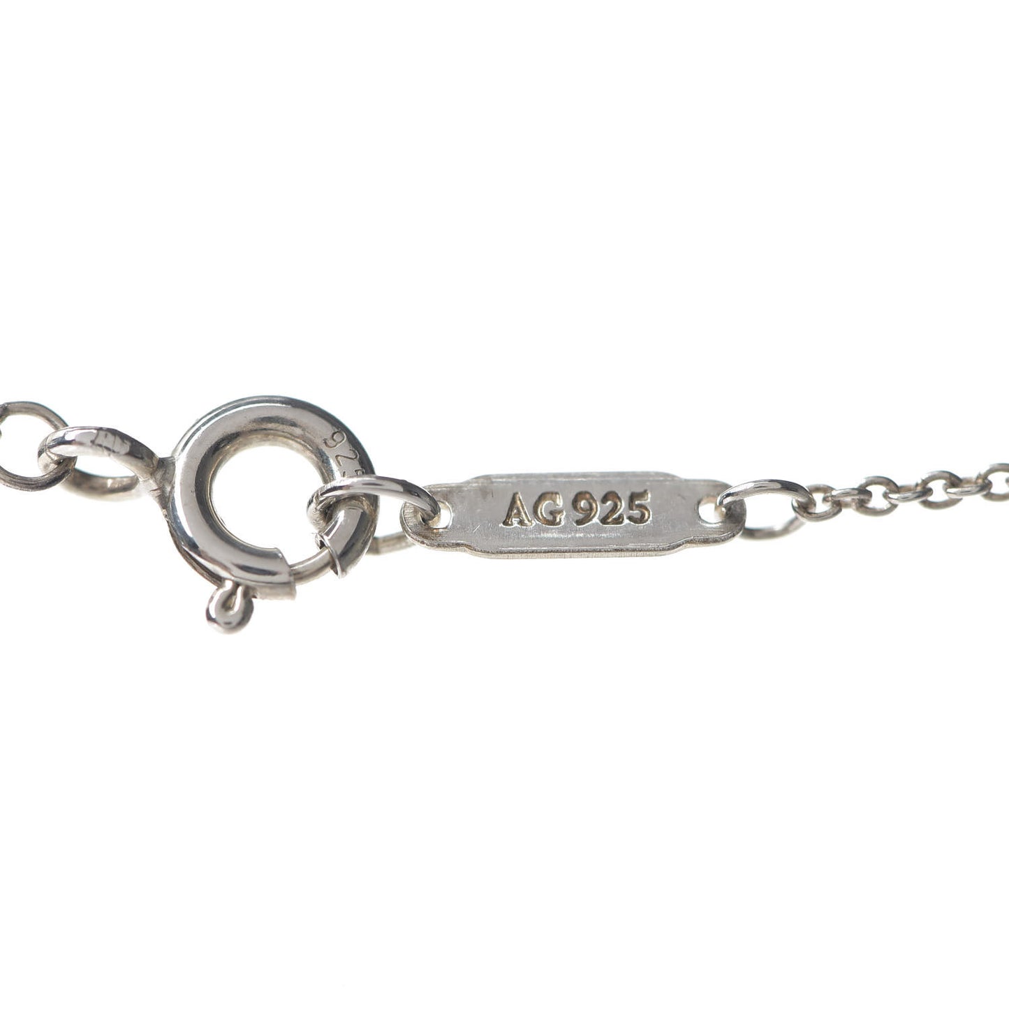 Sterling Silver Diamond Knot Key Pendant Necklace