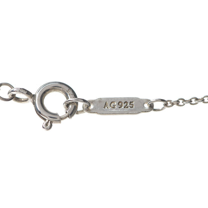 Tiffany Sterling Silver Diamond Knot Key Pendant Necklace 6 of 6