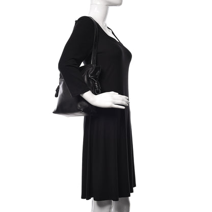 Loewe Calfskin Flamenco Knot Bag Black 2 of 12