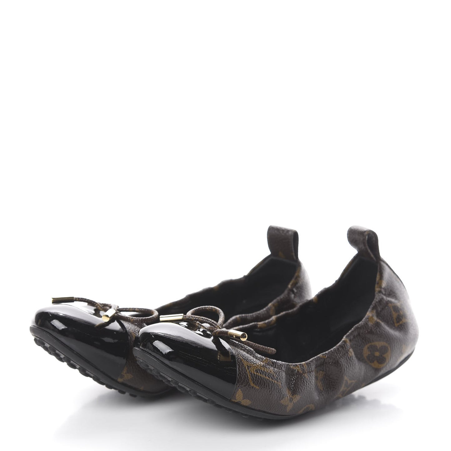 Monogram Flirty Ballerina Flats 38 Black