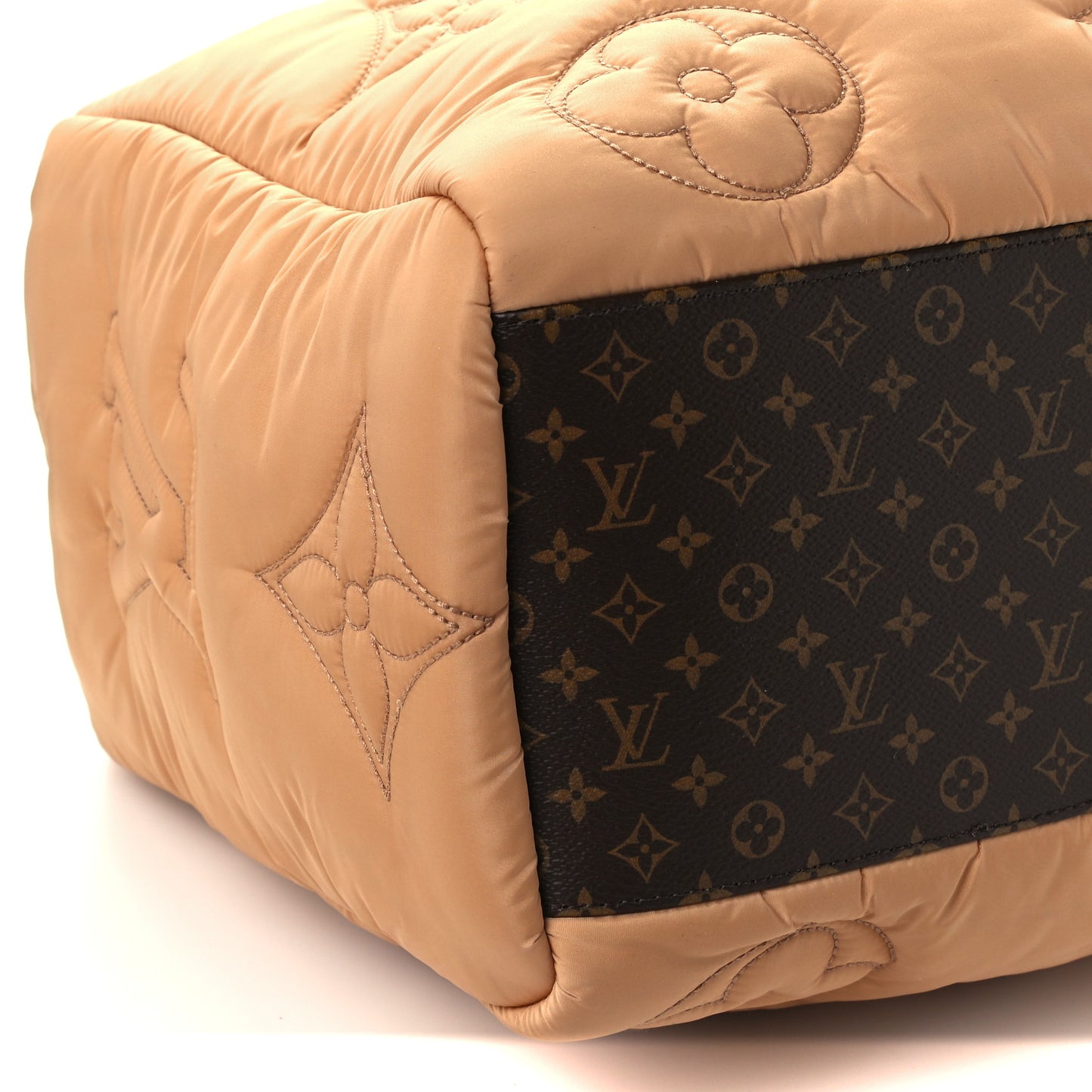 Econyl Monogram Pillow Giant Onthego GM Beige