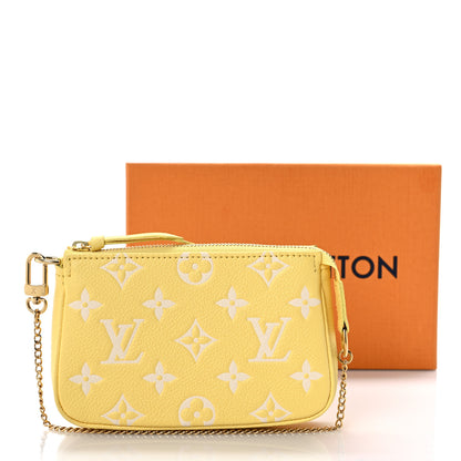 Louis Vuitton Empreinte Monogram Mini Pochette Accessories Lemon Curd Yellow 9 of 9