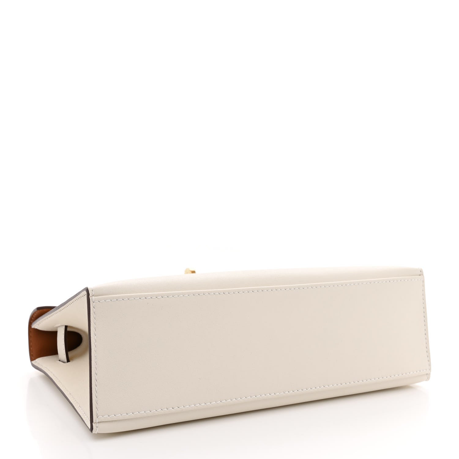 Hermes Swift Horseshoe Kelly Pochette Clutch Nata Gold 6 of 32