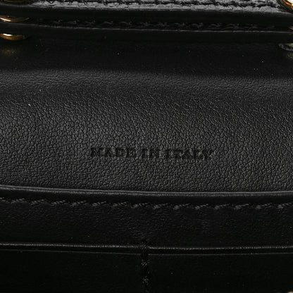 Burberry Grained Calfskin House Check Tartan Mix Hampshire Wallet On Chain Black 7 of 8