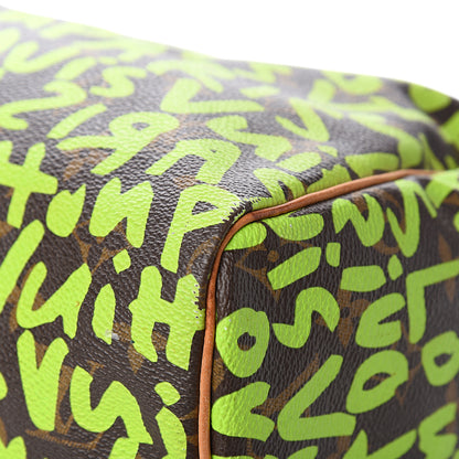 Louis Vuitton Monogram Graffiti Speedy 30 Green 8 of 12