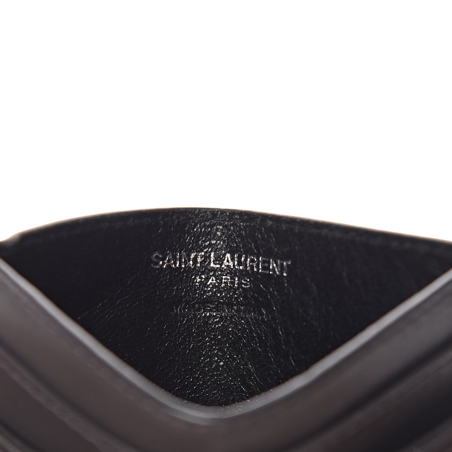 Calfskin Y Quilted Monogram LouLou Credit Card Case Asphalt