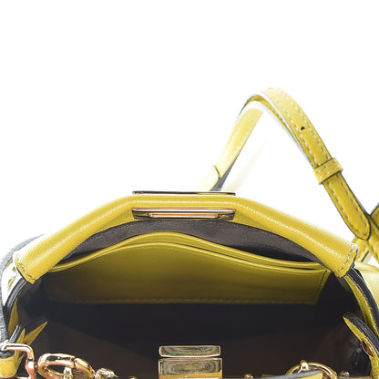 Fendi Shiny Nappa Micro Peekaboo Iconic Satchel Lime 6 of 11