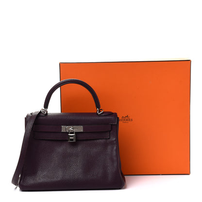 Hermes Chevre De Coromandel Kelly Retourne 28 Raisin 11 of 11