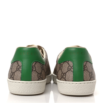 Gucci GG Supreme Monogram Fake/Not Mens Ace Sneakers 8.5 Beige New Shamarock Brown Sugar 5 of 10