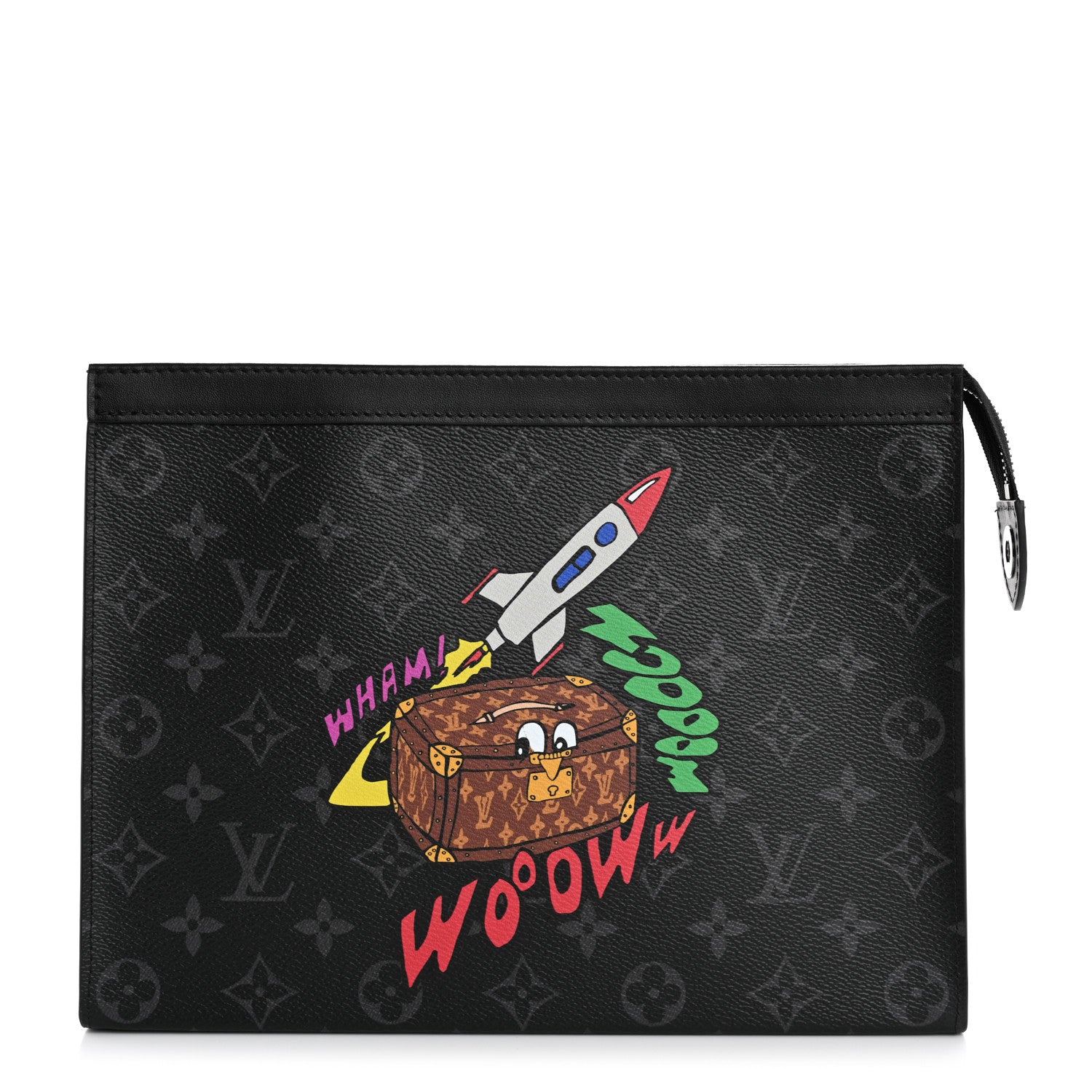 Louis Vuitton Monogram Eclipse Space Age Pochette Voyage MM 1 of 7