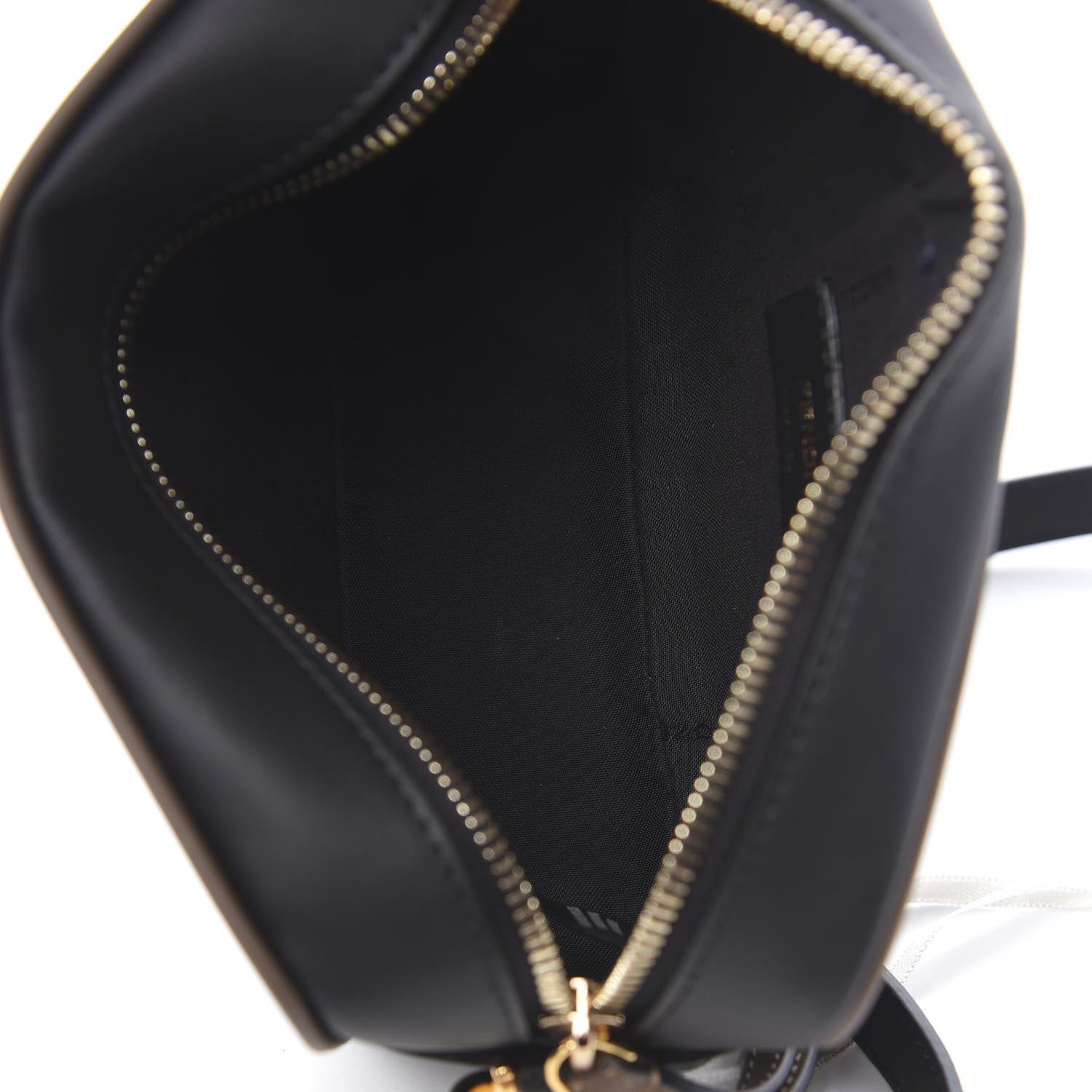 Fendi Vitello Century Matte Stamp Patch Bi-Color Mini Camera Case Black Maya Fragola 5 of 11