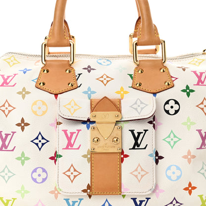 Louis Vuitton Monogram Multicolor Speedy 30 White 7 of 15